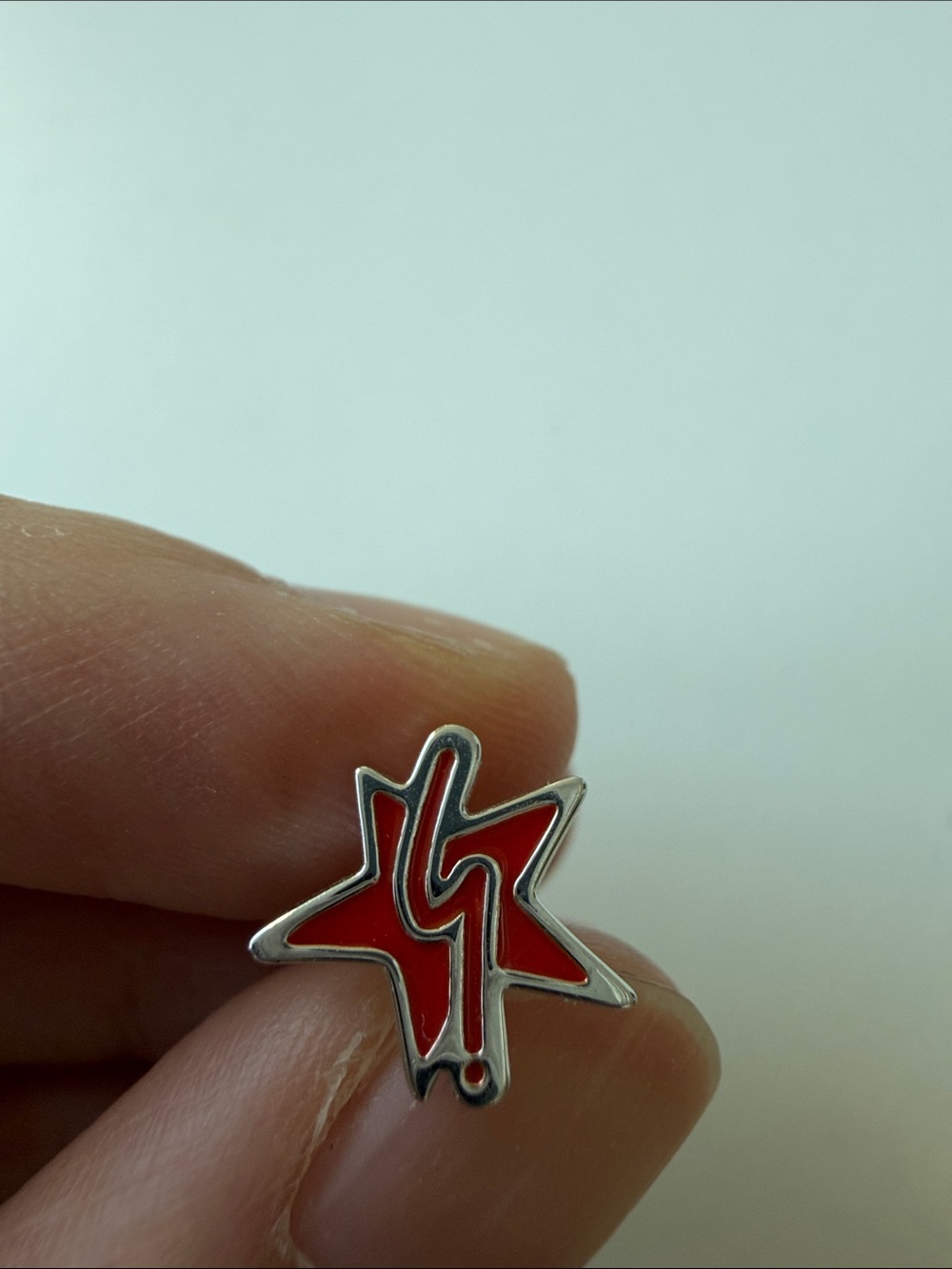 Agnes b. Red Star Enamel Pin